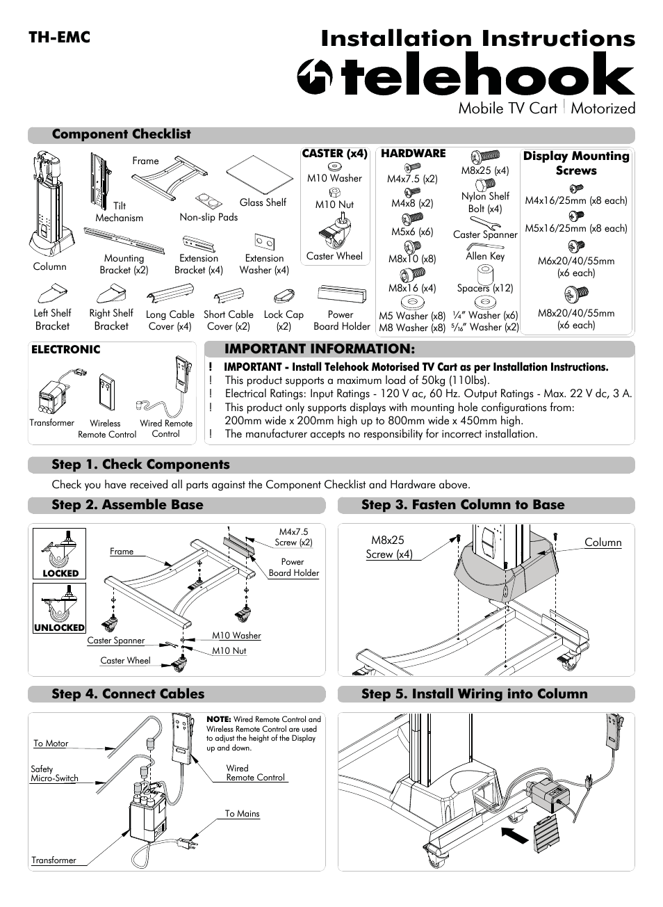 Telehook TH-EMC Installation manual