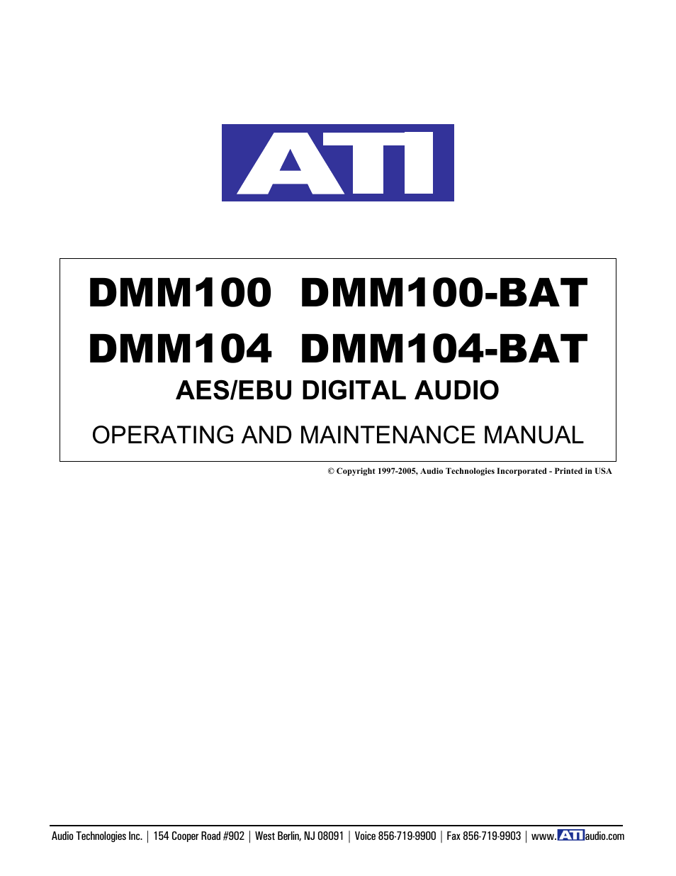 DMM100-BAT