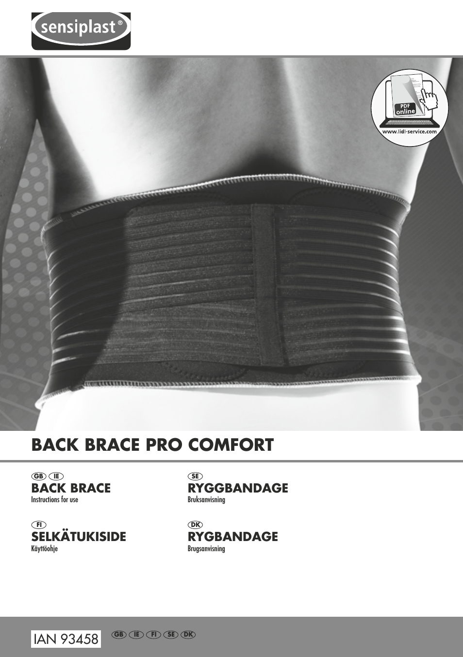 Pro Comfort Back Brace