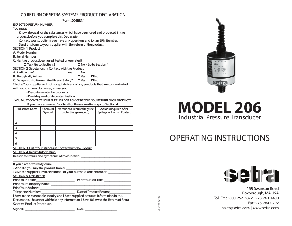 Setra Model 206
