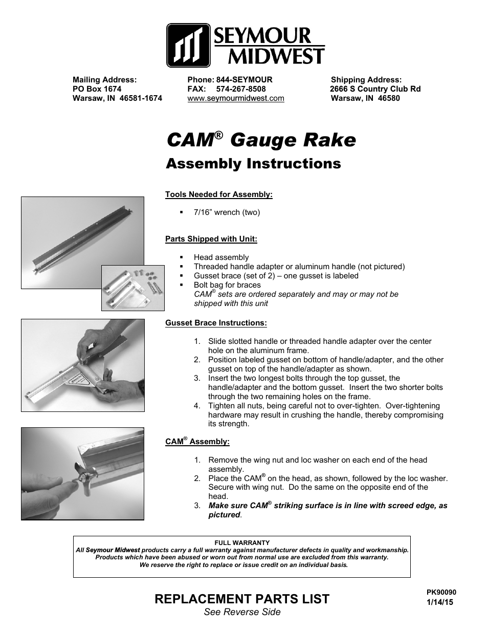 CAM® Gauge Rake(PK90090)