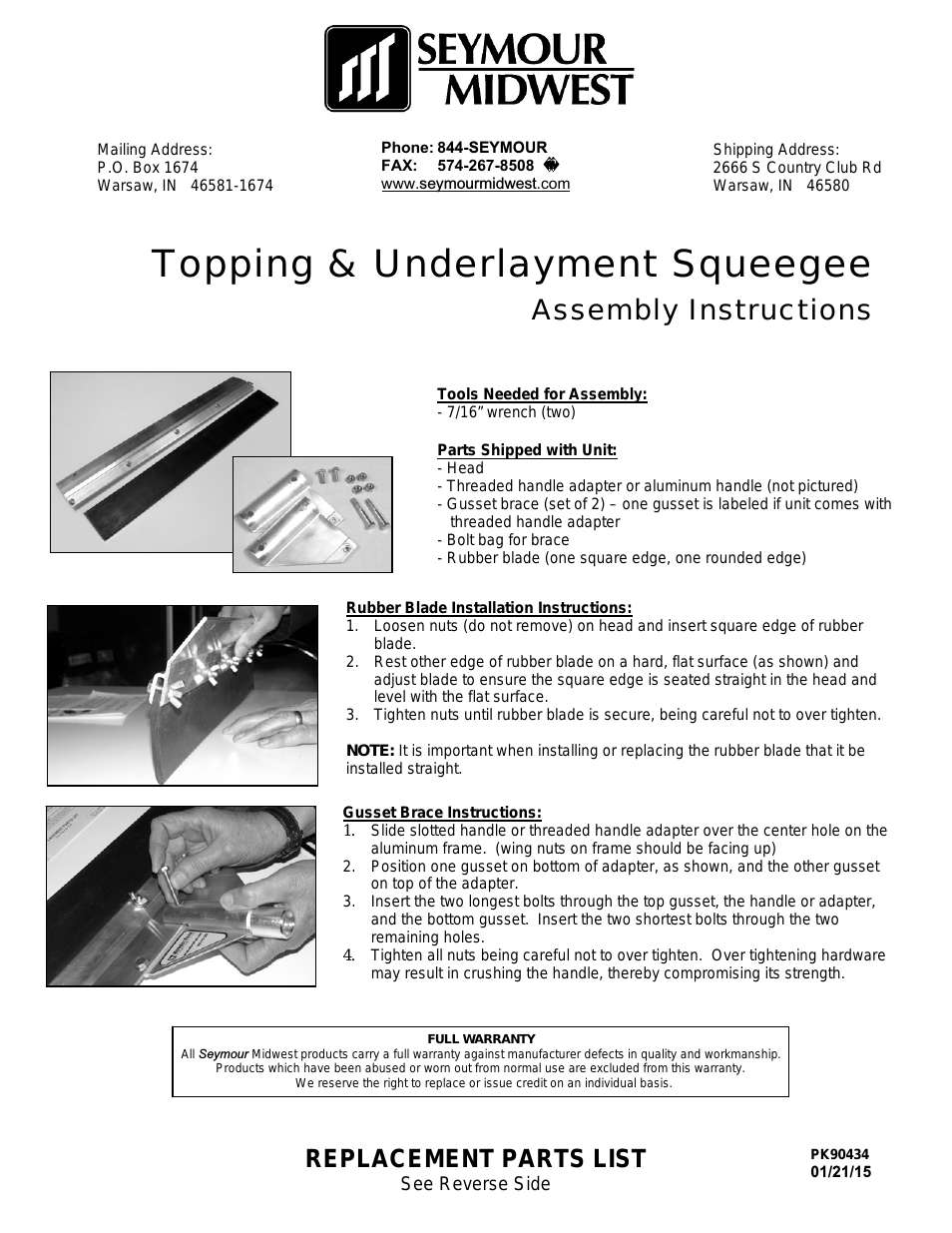 Topping & Underlayment Squeegee(PK90434)