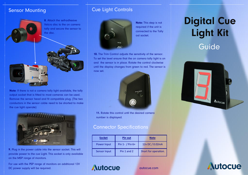 Digital Cue Light Kit - Autocue QTV