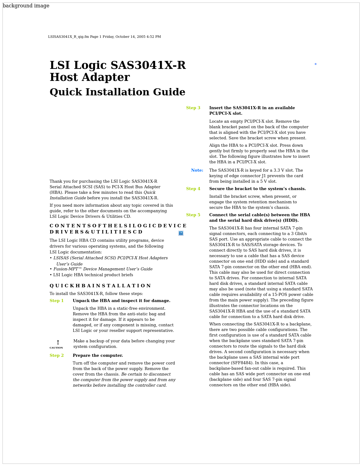 LSI SAS 3041X-R (Channel)