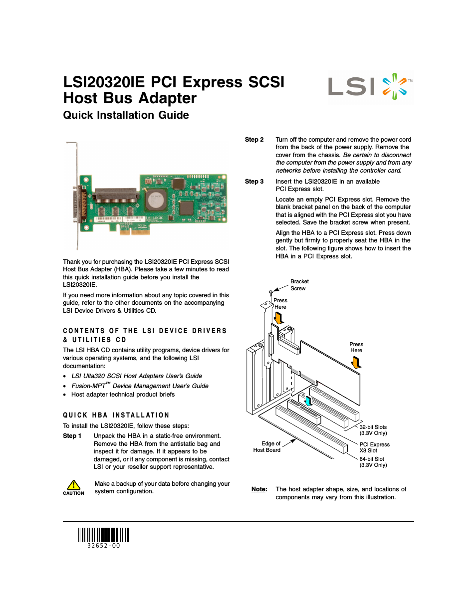LSI22320SE (Channel)