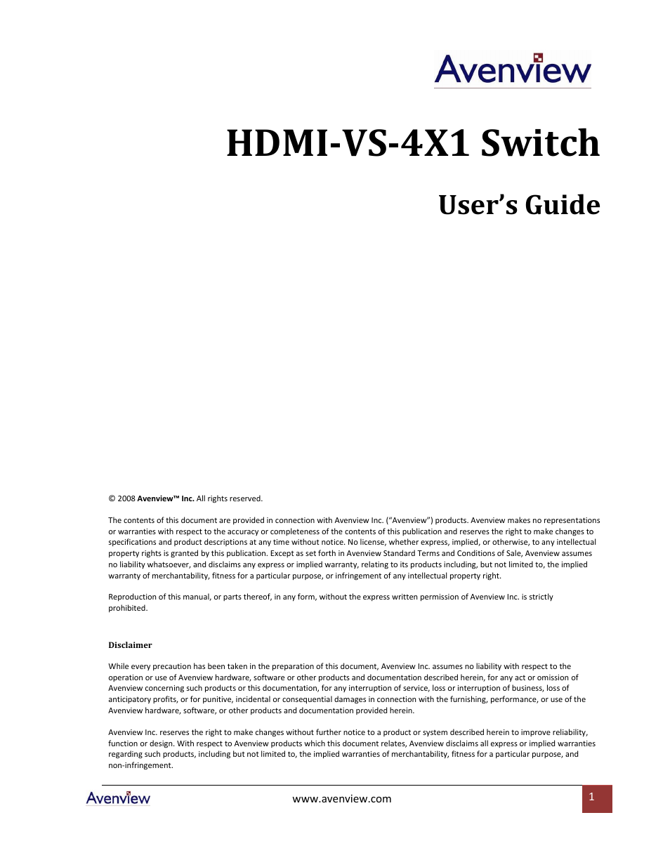 HDMI-VS-4X1