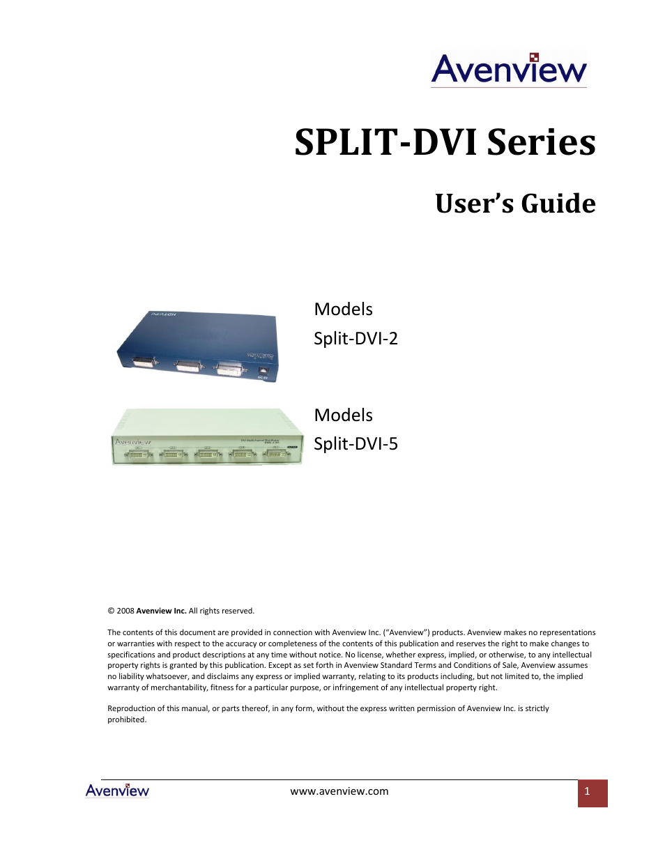 SPLIT-DVI Series SPLIT-DVI-2