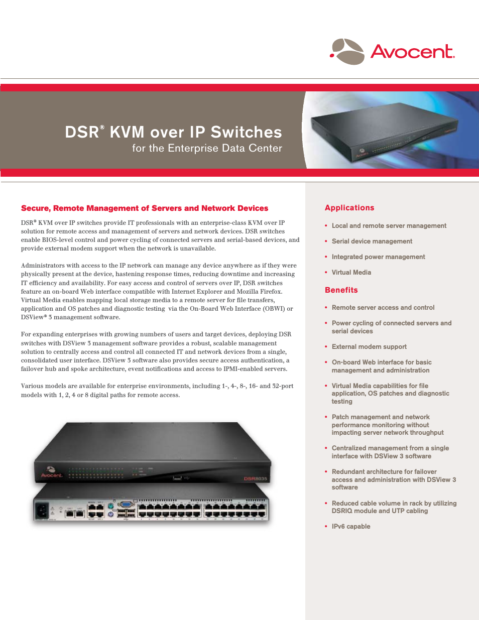 DSR KVM over IP Switch