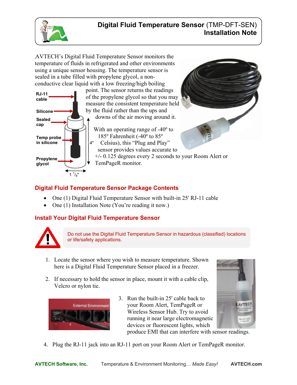Digital Fluid Temperature Sensor (TMP-DFT-SEN)