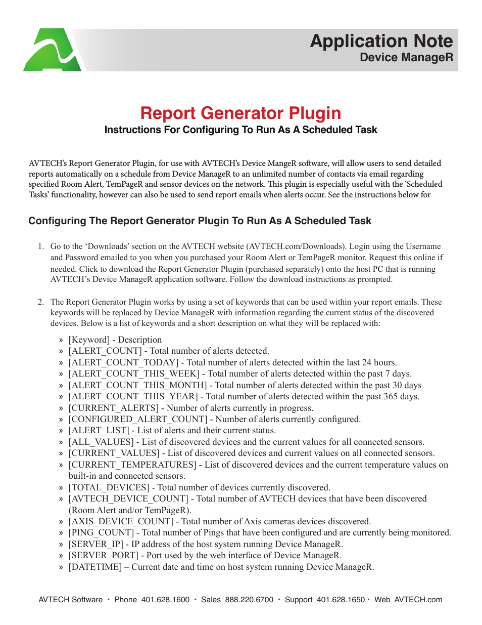 Report Generator Plugin