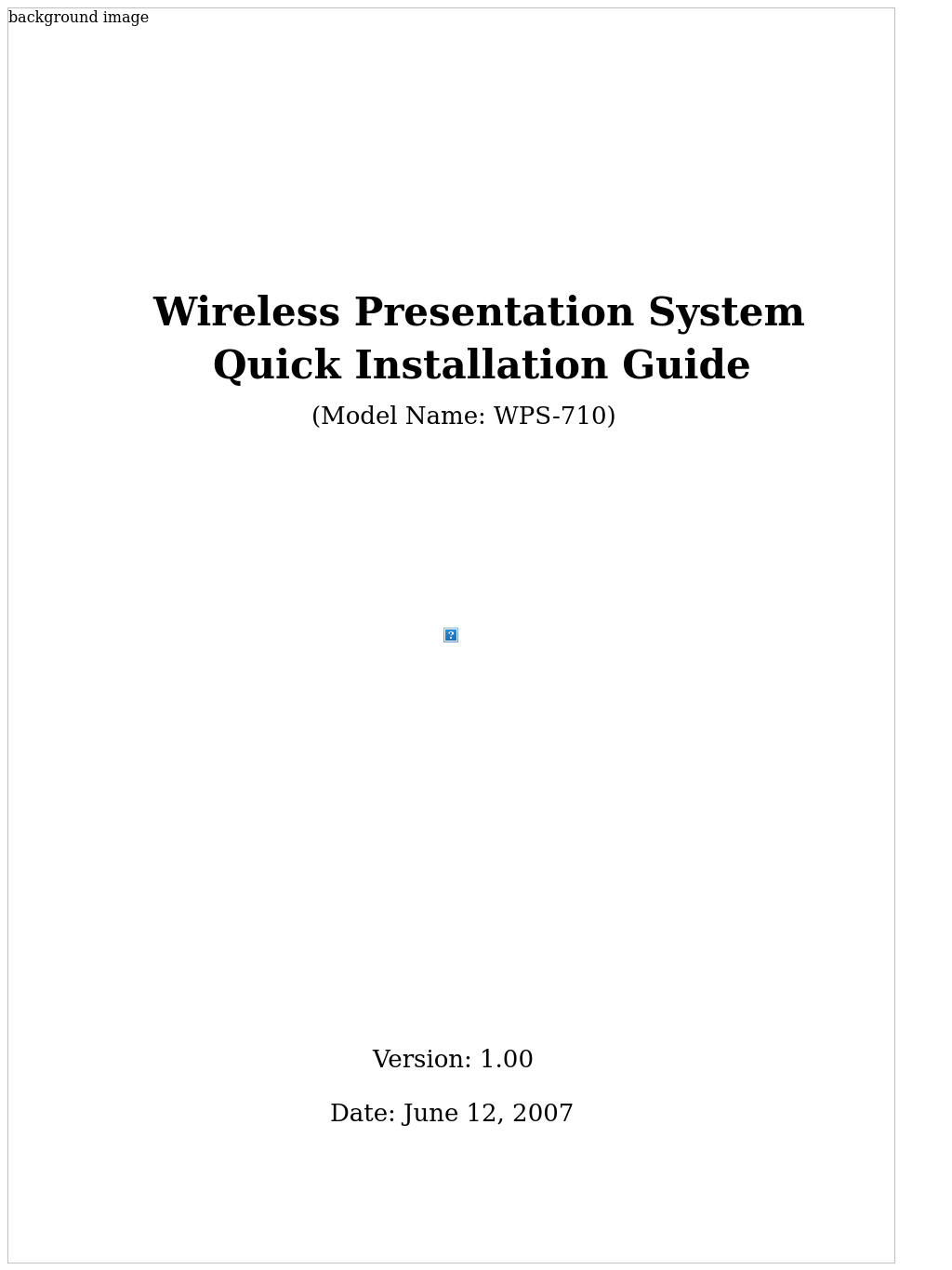 WPS-710 Quick Install Guide