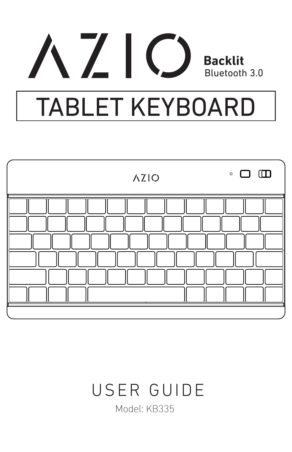 Backlit Bluetooth Tablet Keyboard (KB335)