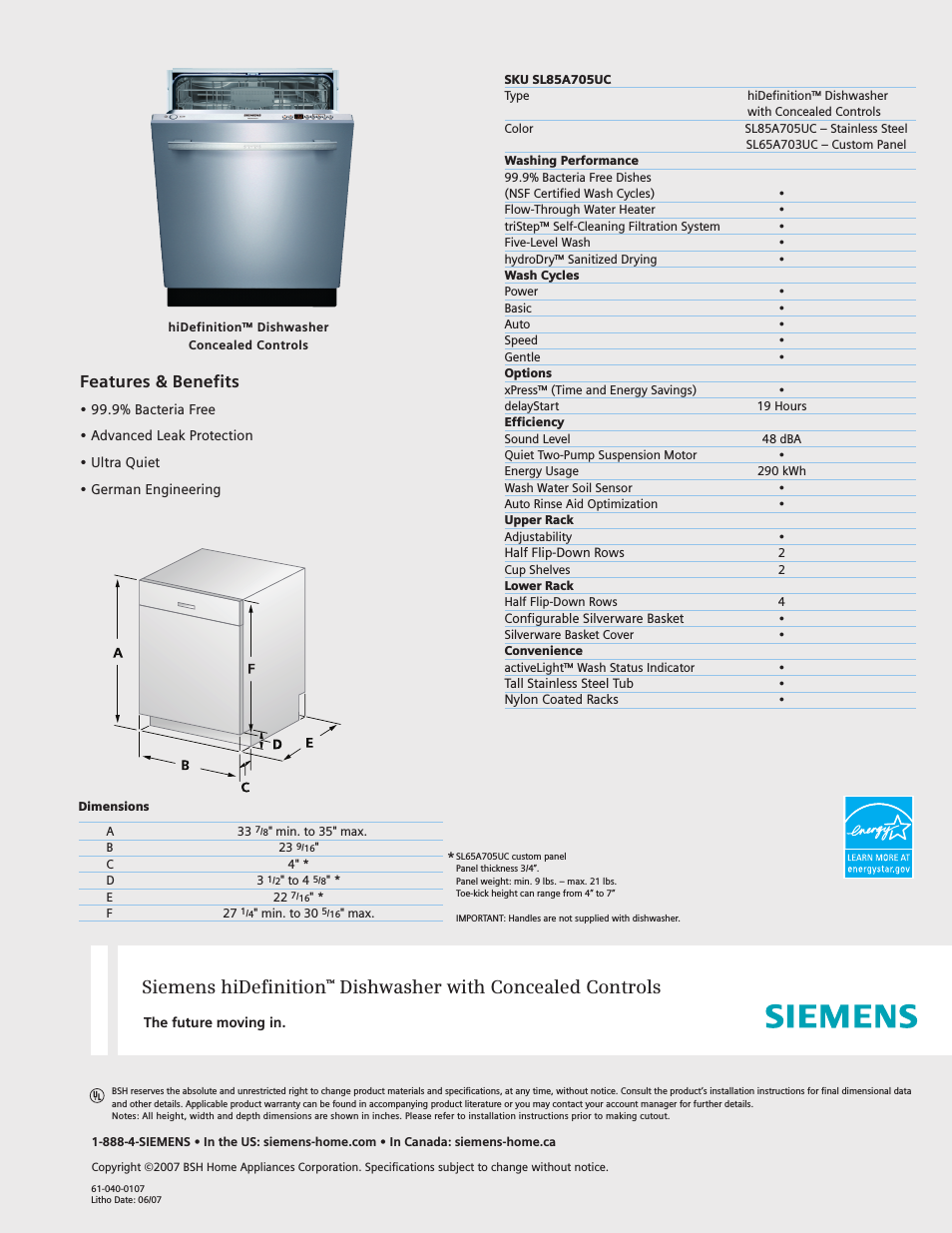 hiDefinition 48 dBA Dishwasher