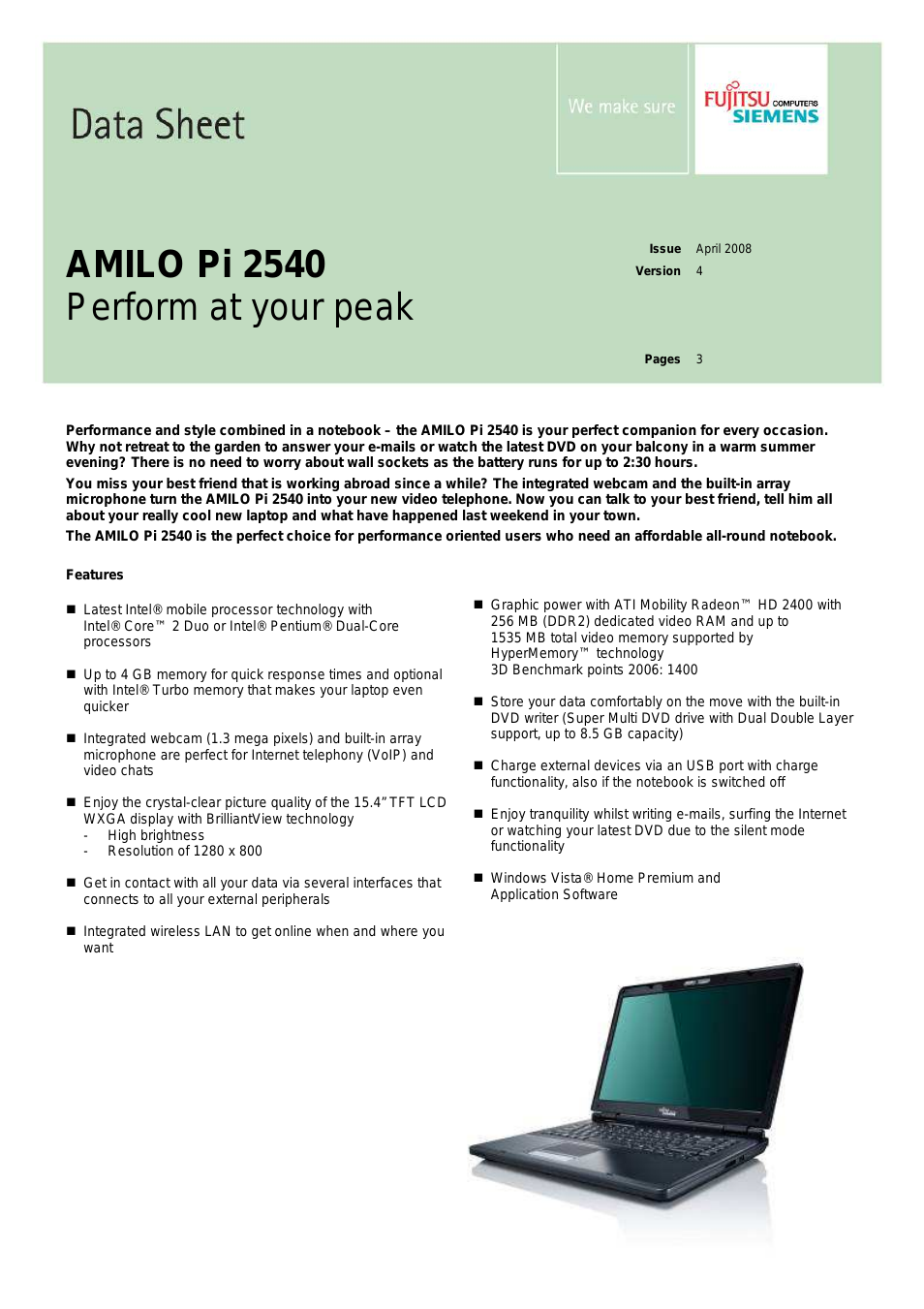 AMILO Pi 2540