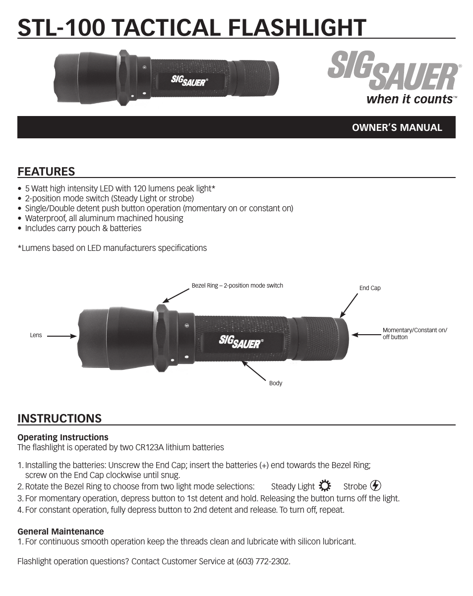 STL-100 Flashlight