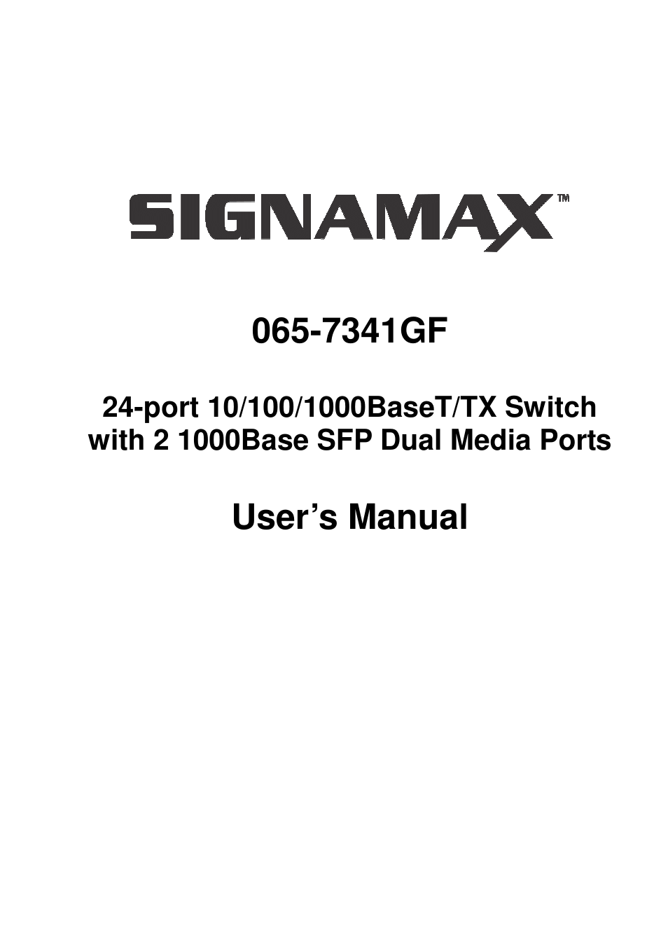 24-Port 10/100/1000 Unmanaged Switch with Two Dual Media Ports