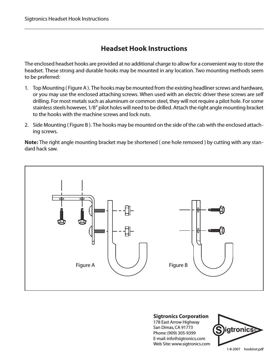 Headset Hook