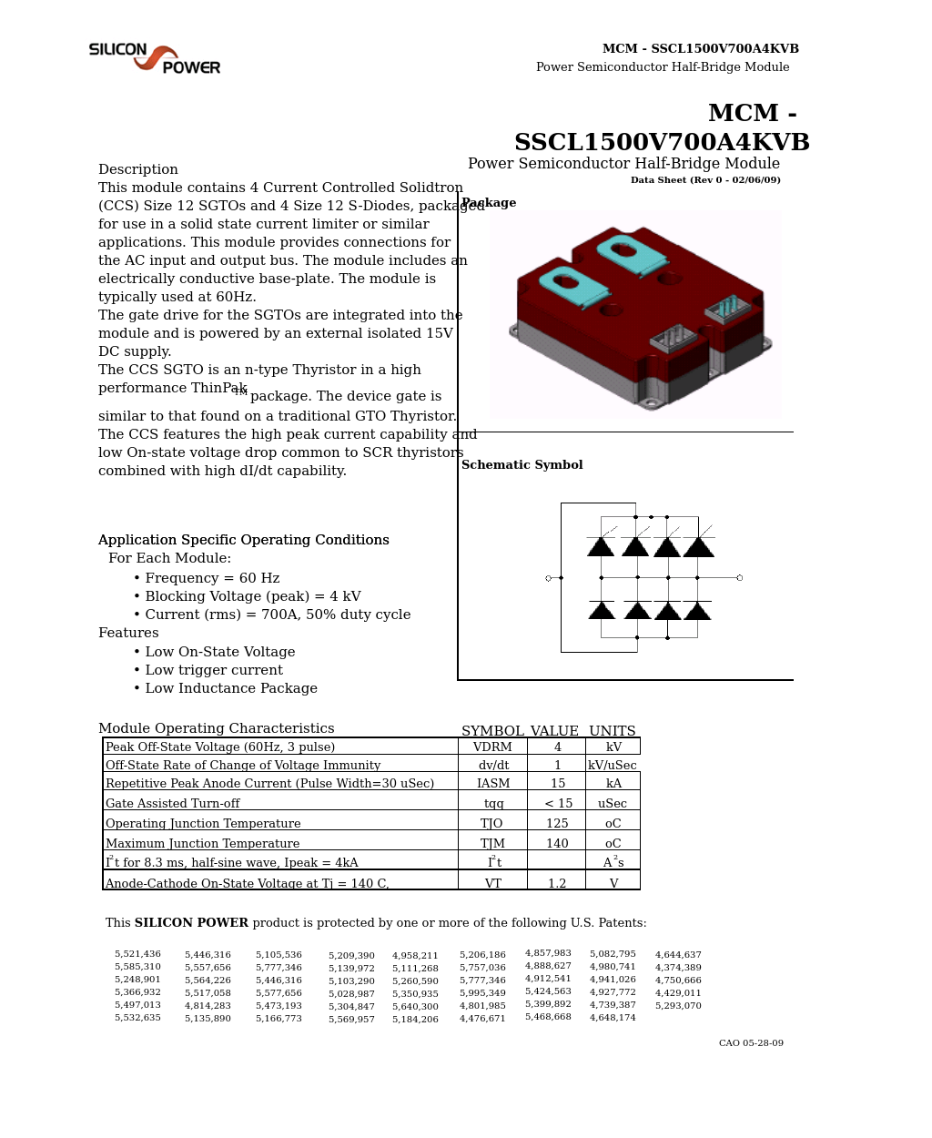 MCM SSCL 1500V 700A 4KVB_Power Semiconductor Half-Bridge Module