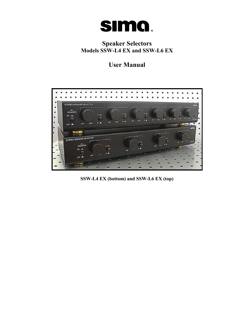 Sima Speaker Selectors SSW-L6 EX