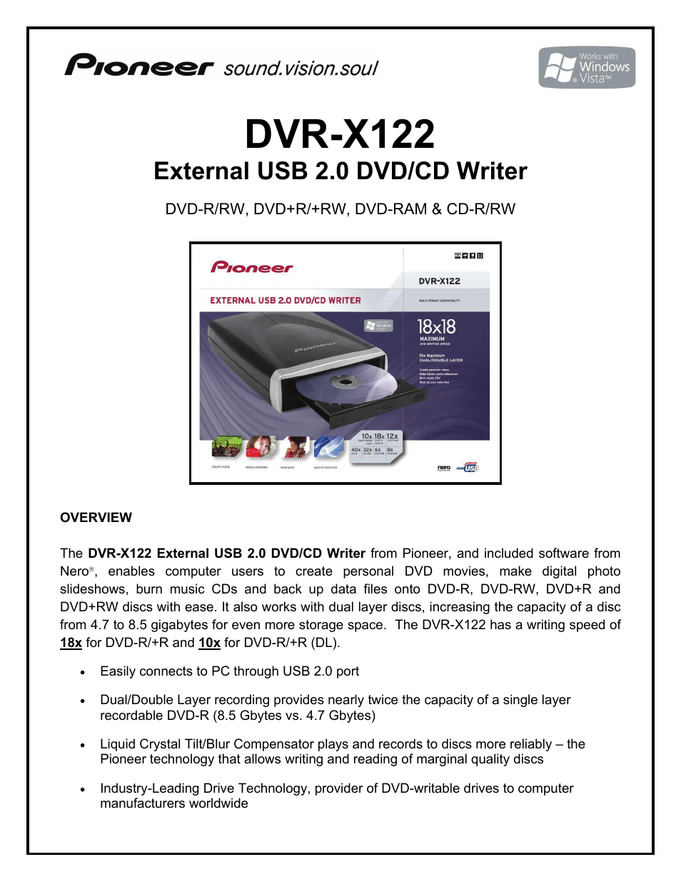 DVR-X122