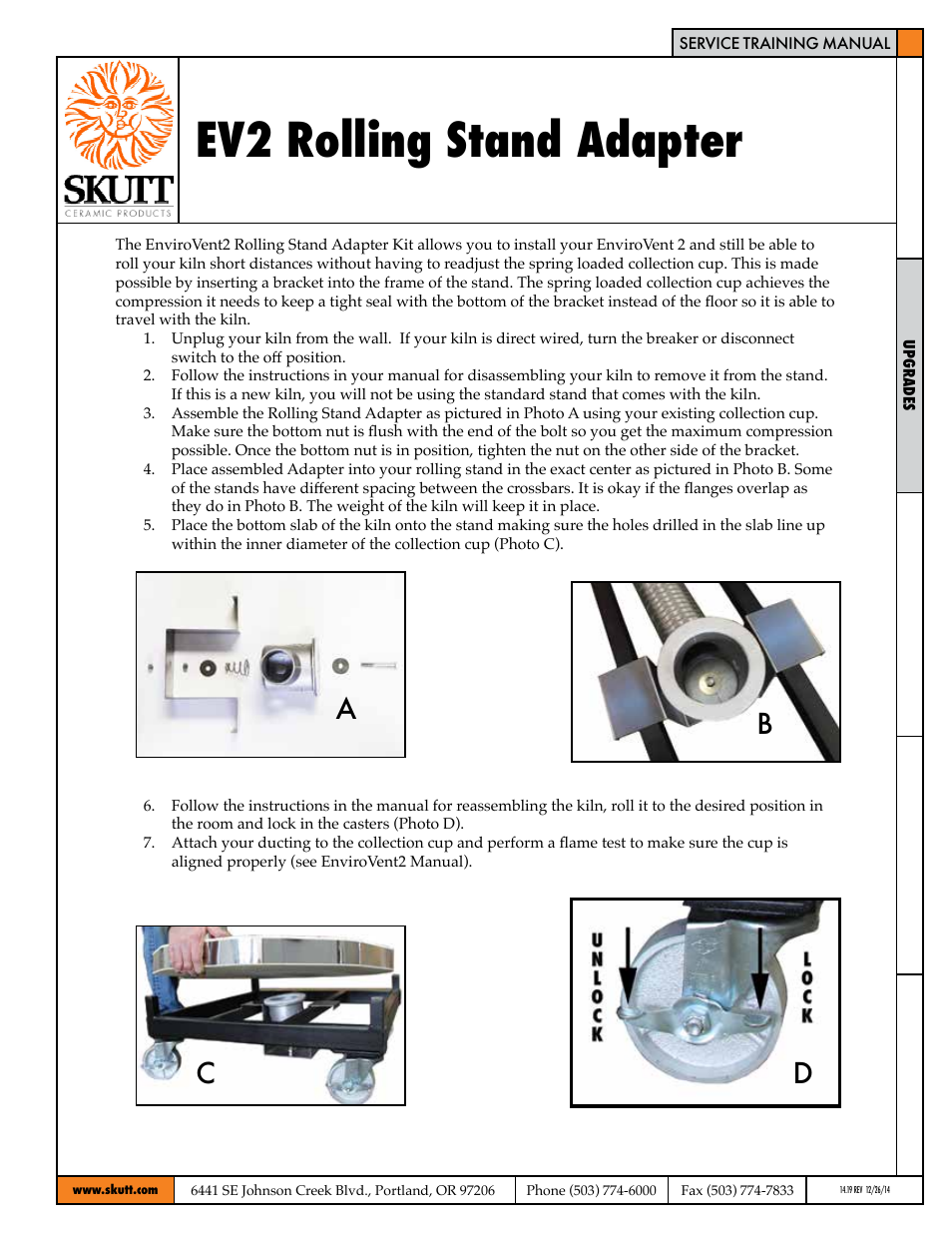 EV2 Rolling Stand Adapter