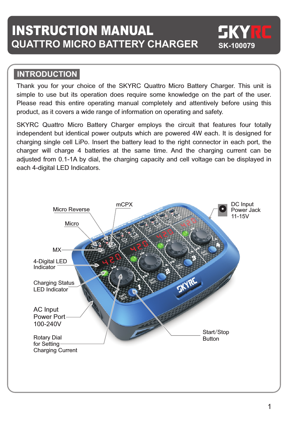 Quattro Micro Battery Charger