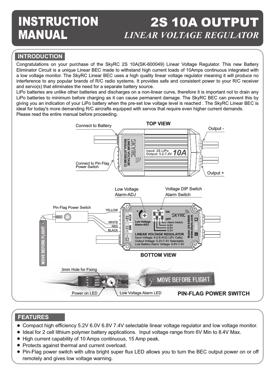 2S 10A Linear Voltage Regulator