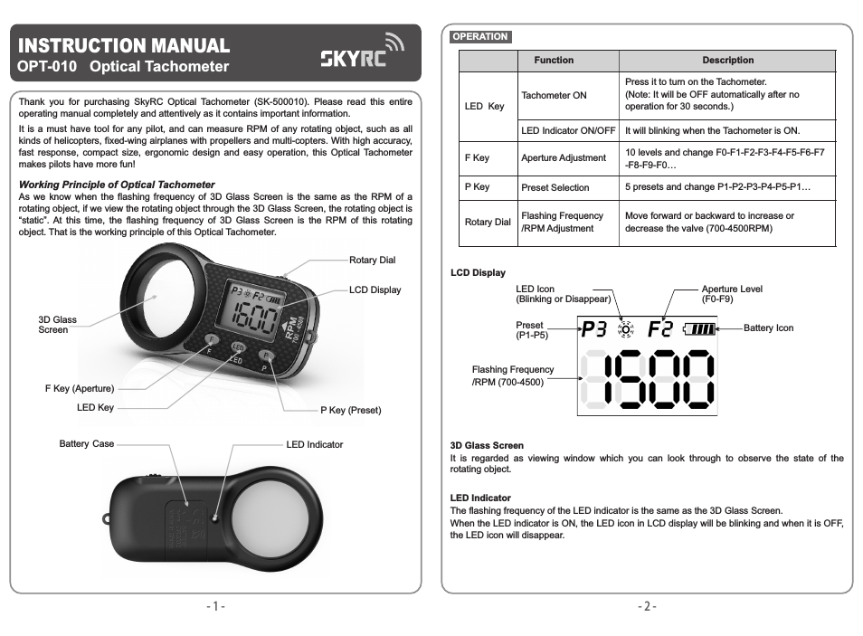Helicopter Optical Tachometer