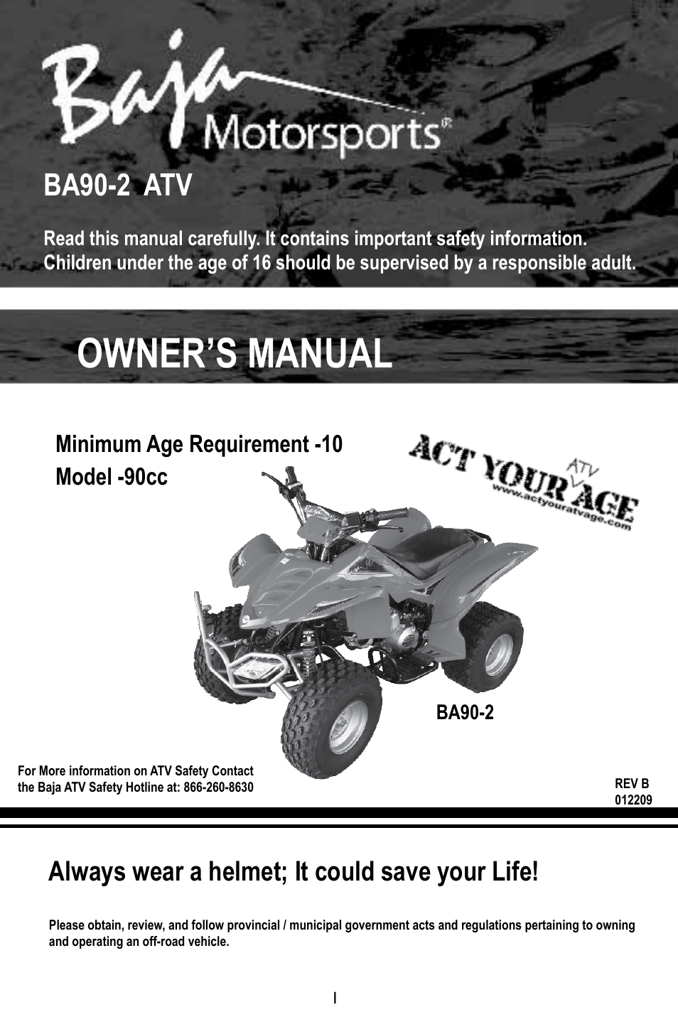 BA49 Operator's Manual REV.B