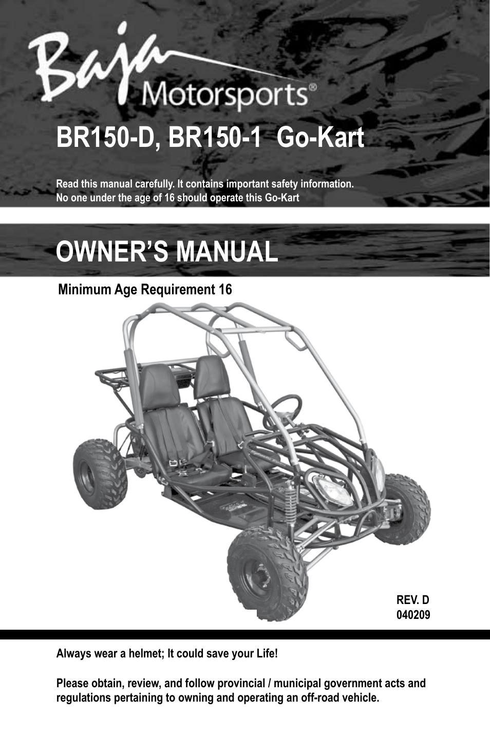 BR150-1 Operator's Manual