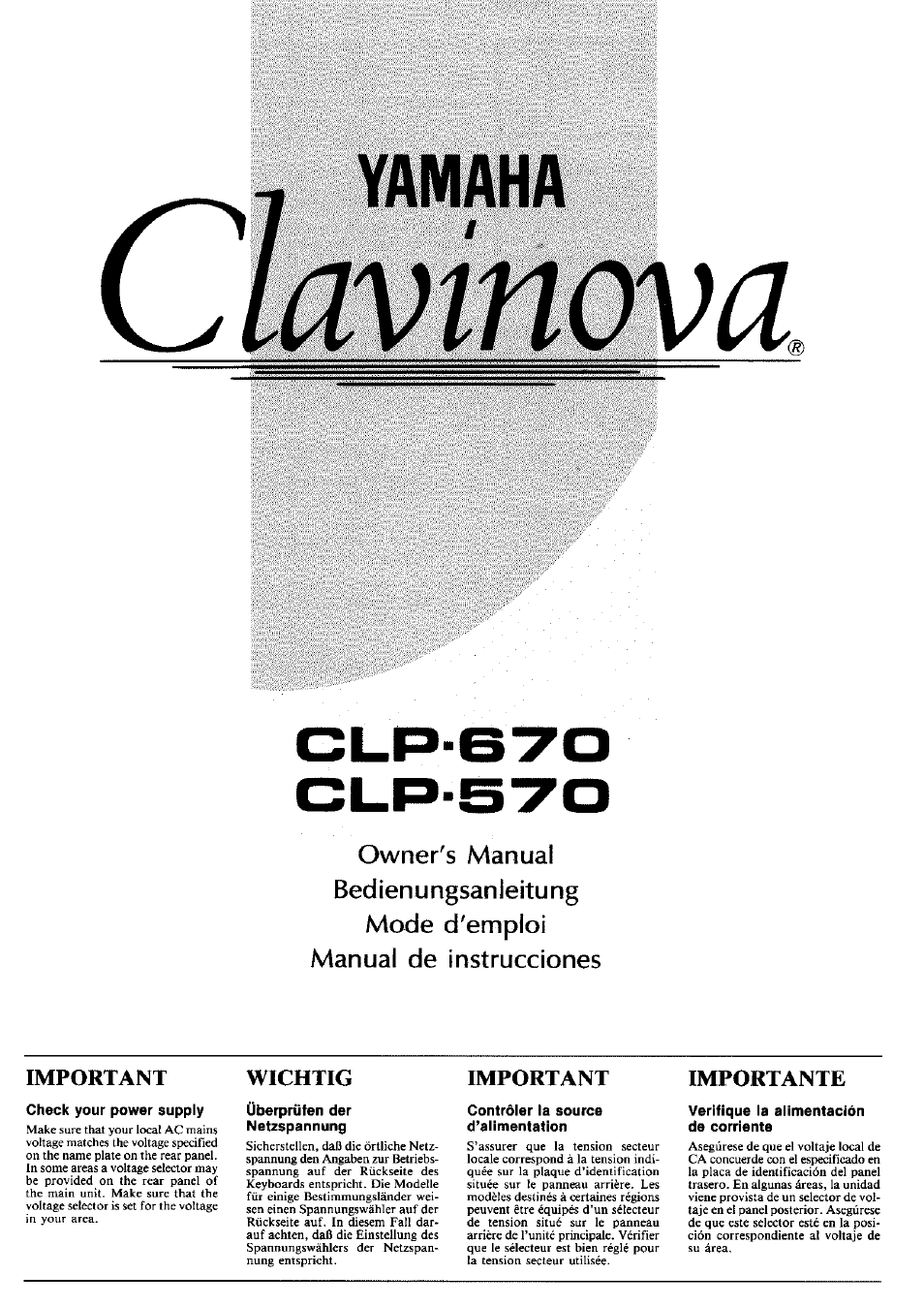 Clavinova CLP-570
