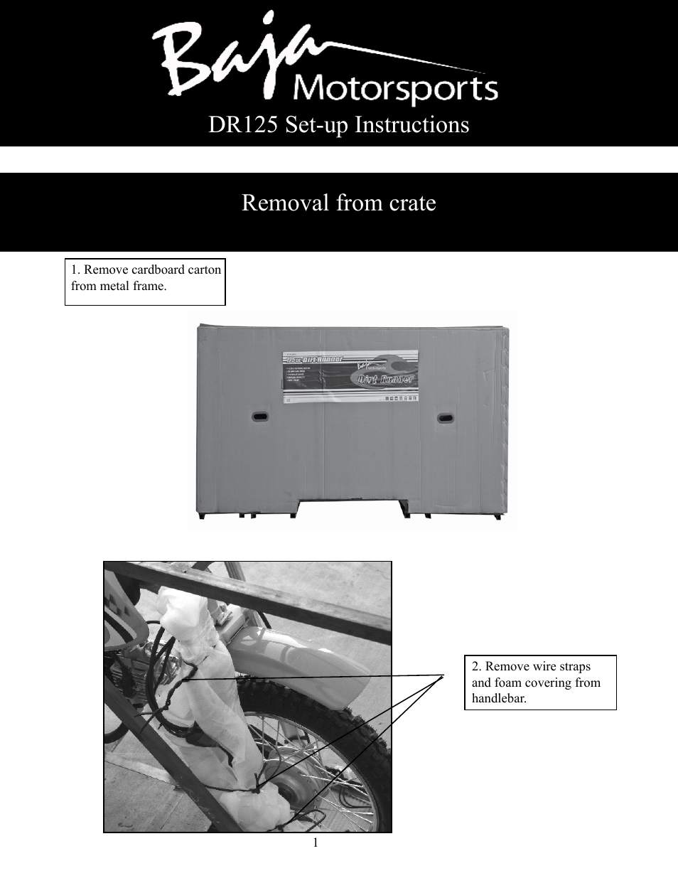 DR125 Assembly Guide