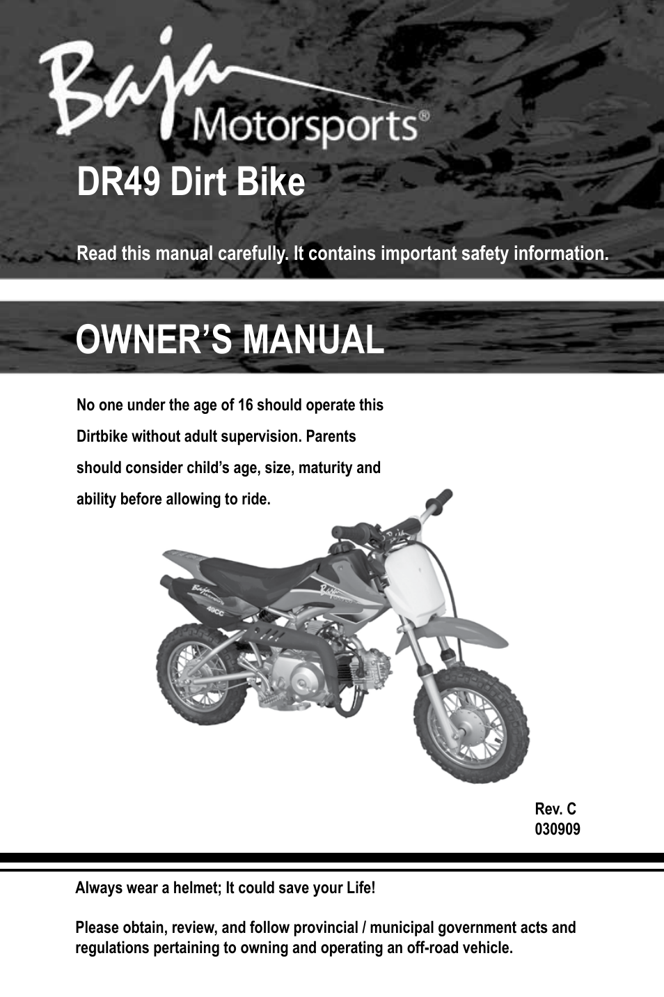 DR49 Operator's Manual