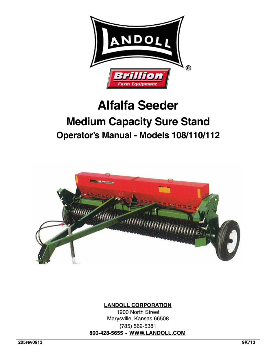 112 Alfalfa Seeder Medium Capacity Sure Stand