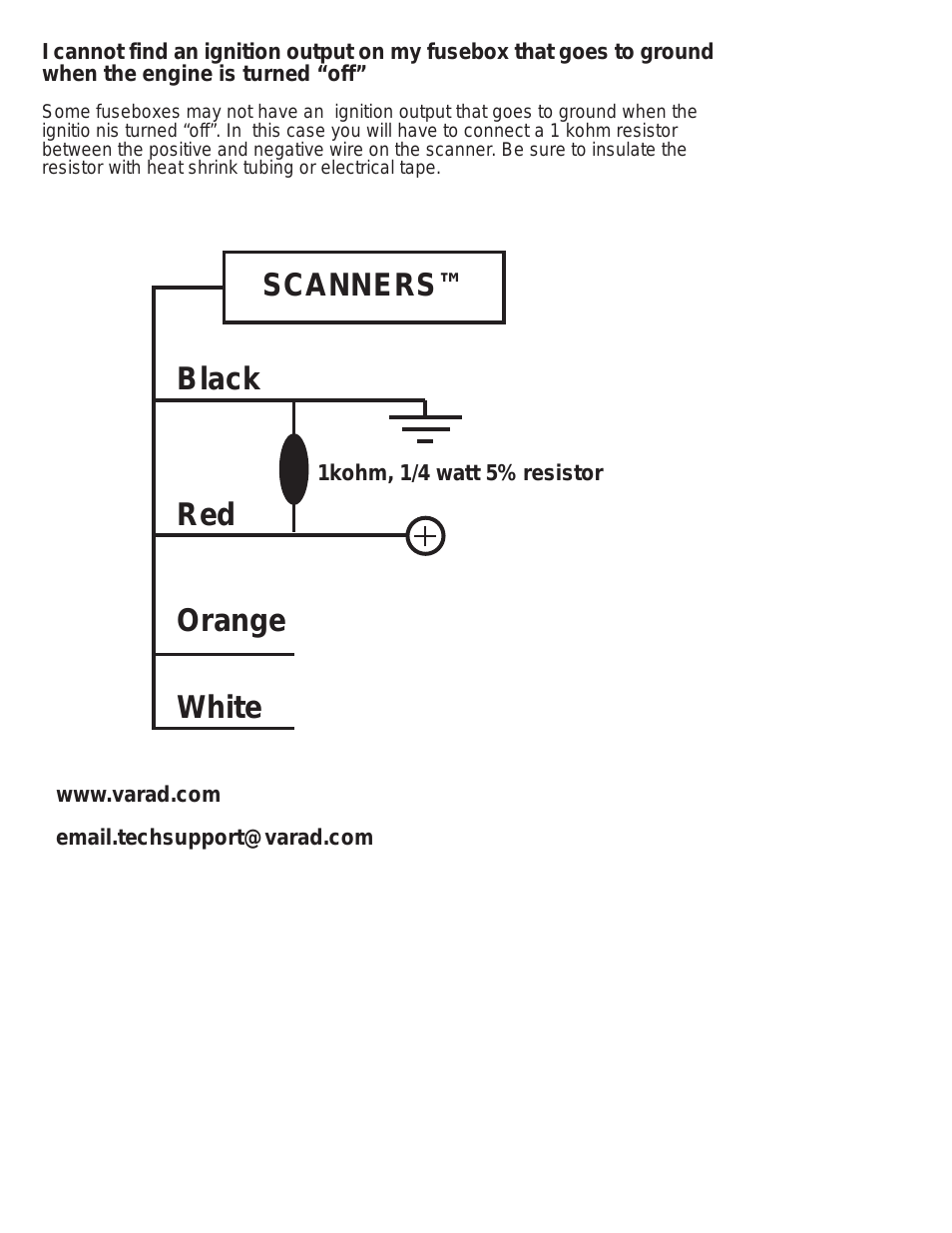 Scanners® - Scanners® Ignition Diagram