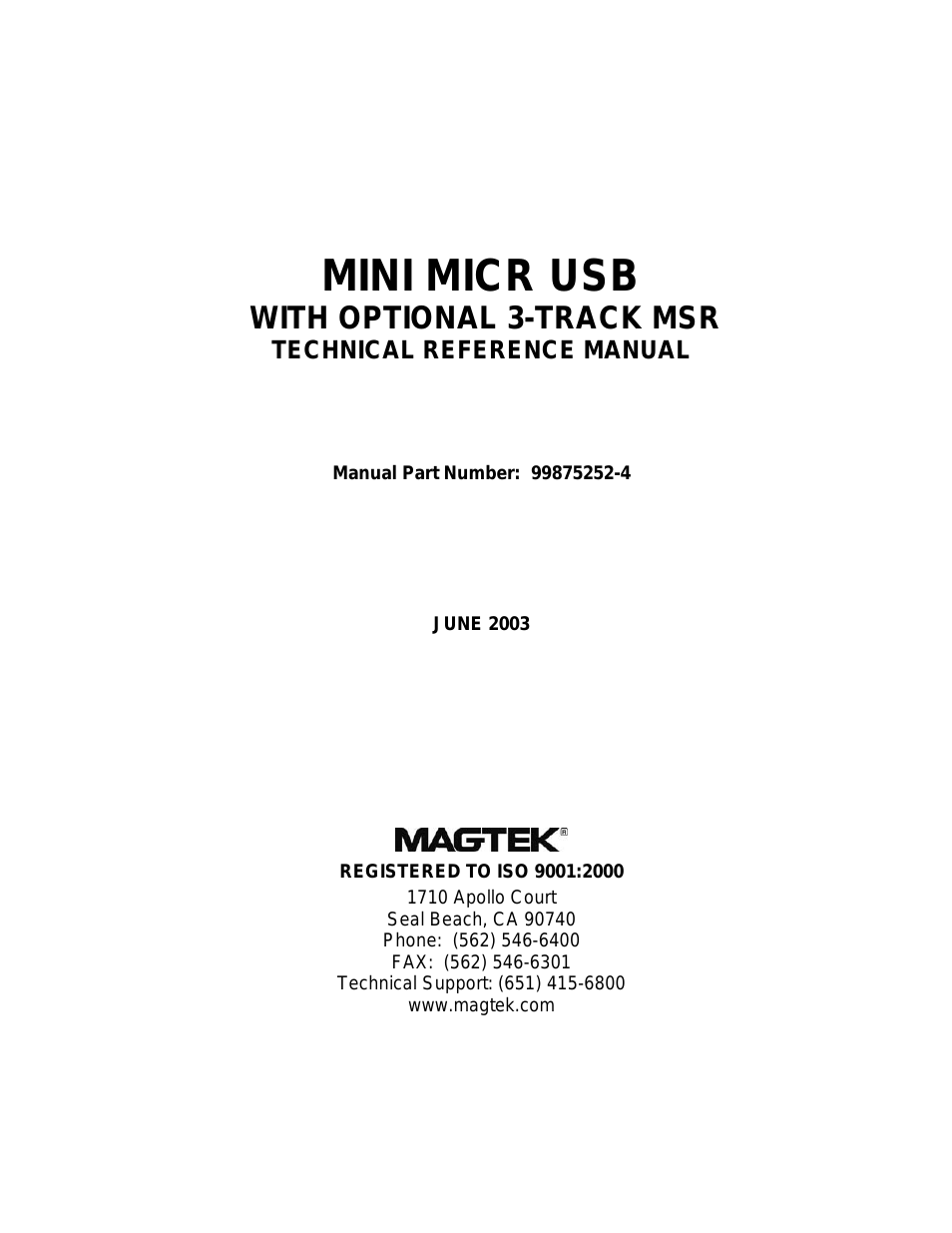 MINI MICR USB