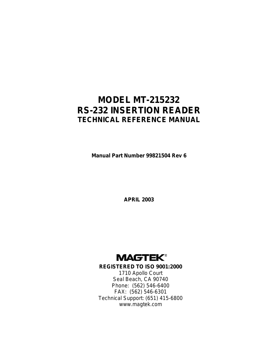MT-215232 RS-232