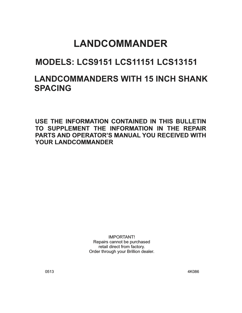 LCS11151 LANDCOMMANDER