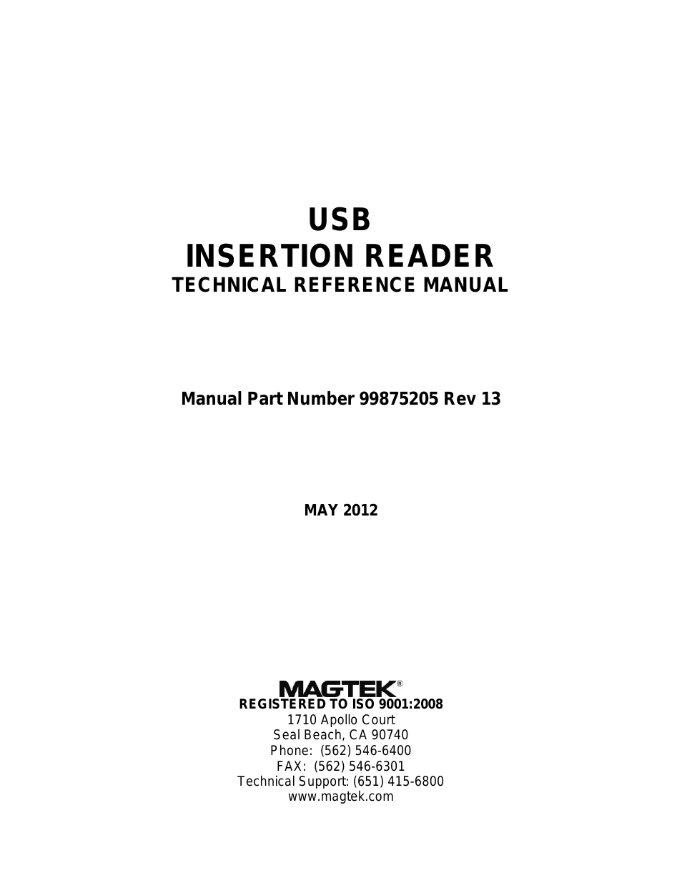 USB INSERTION READER