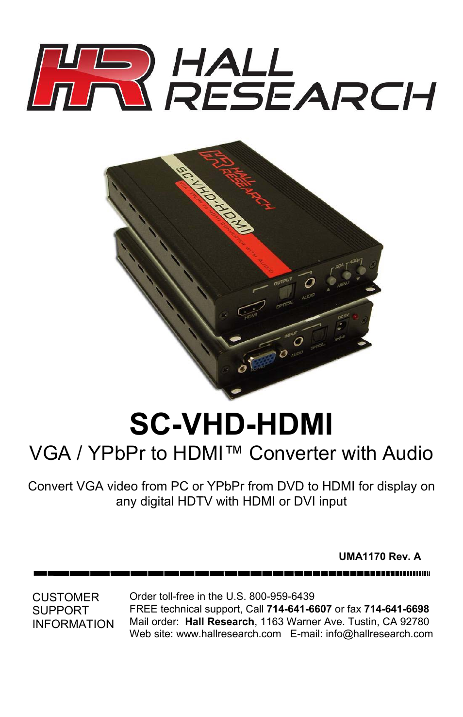 SC-VHD-HDMI