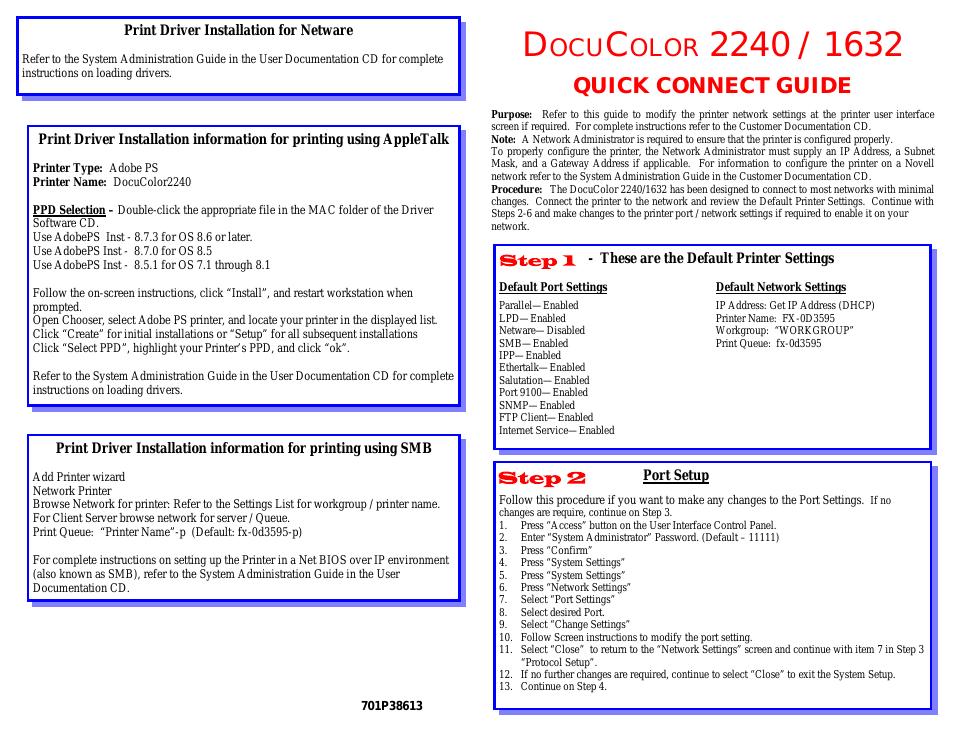 DocuColor 1632-5246