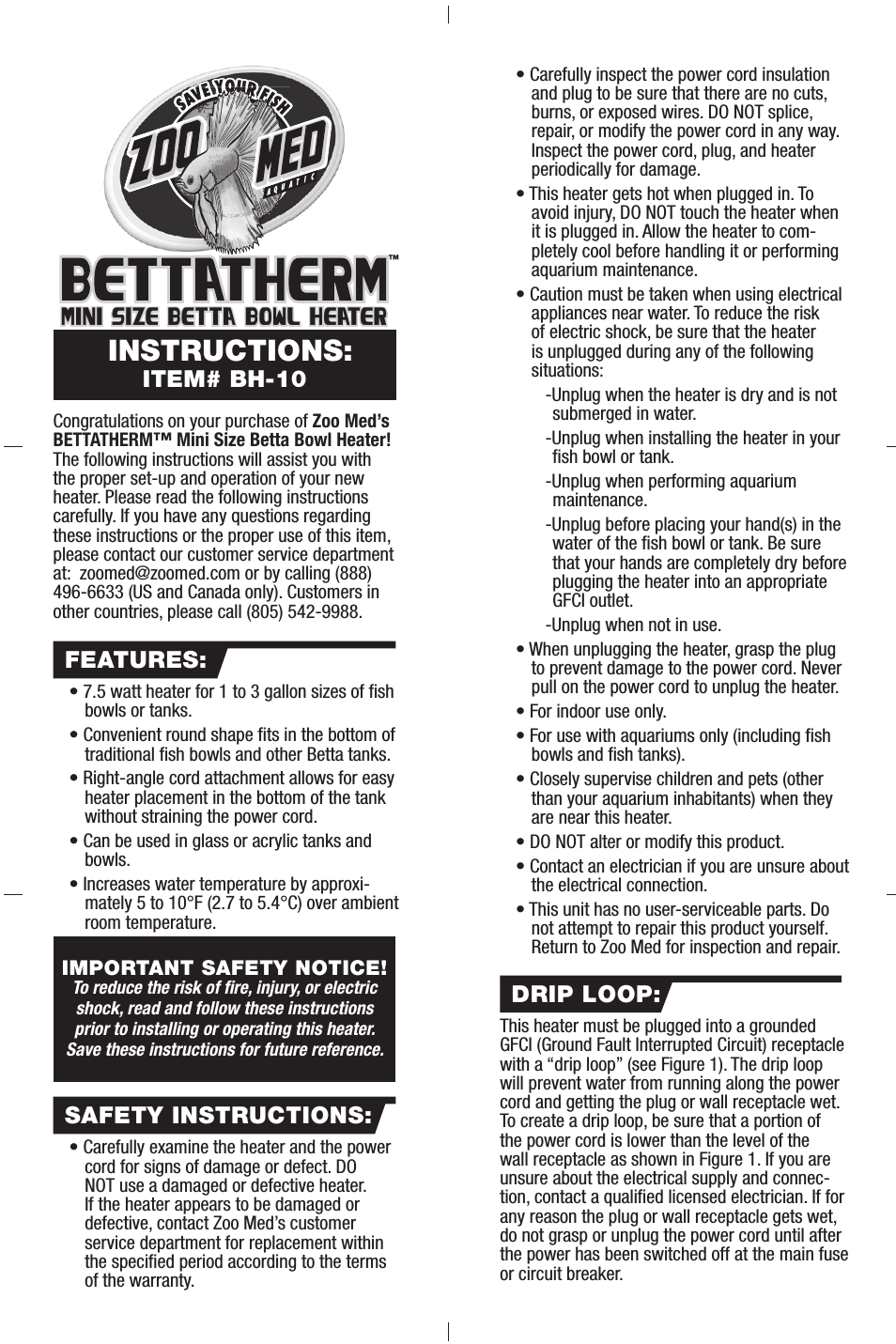 BETTATHERM™ Mini Size Betta Bowl Heater
