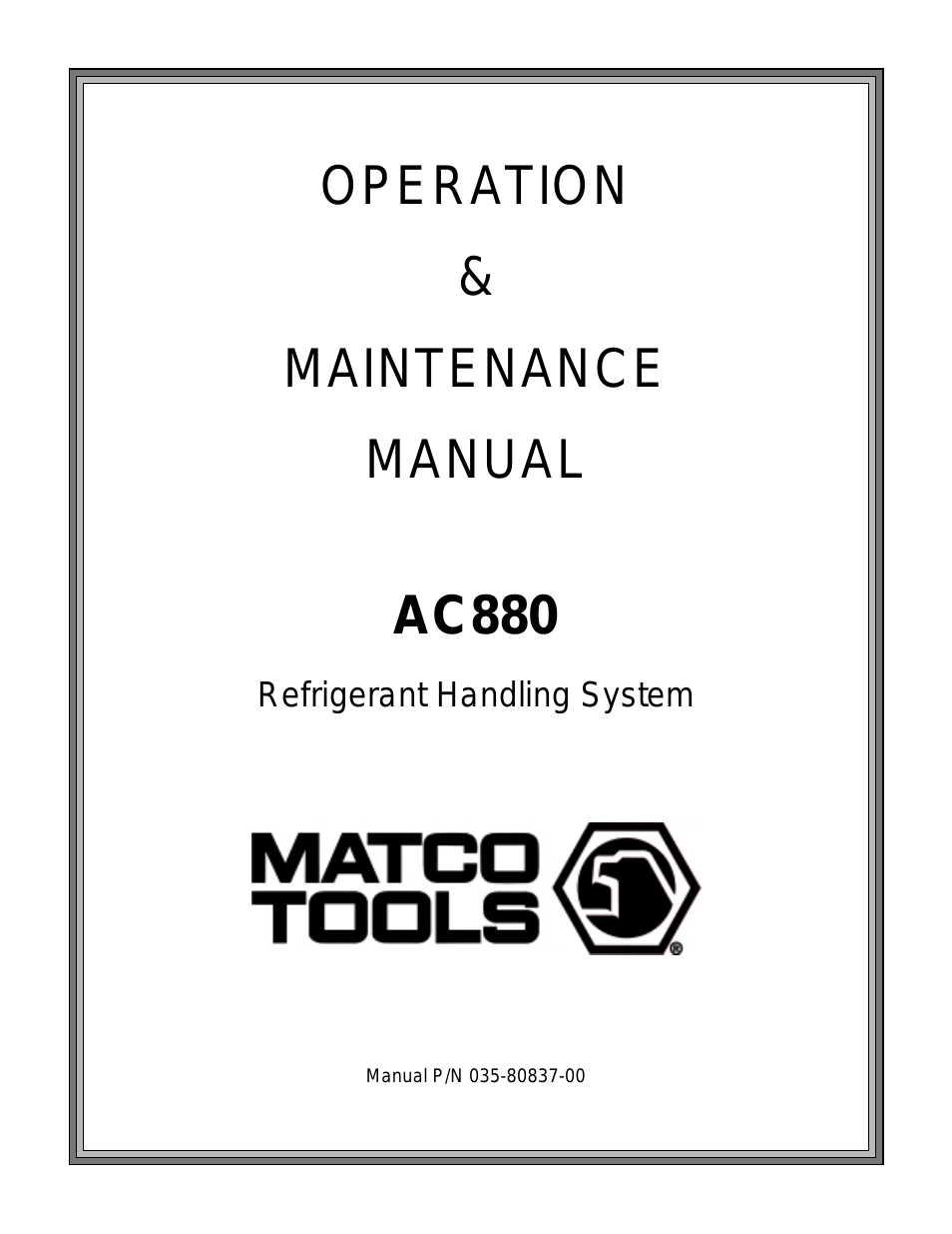 Matco AC880