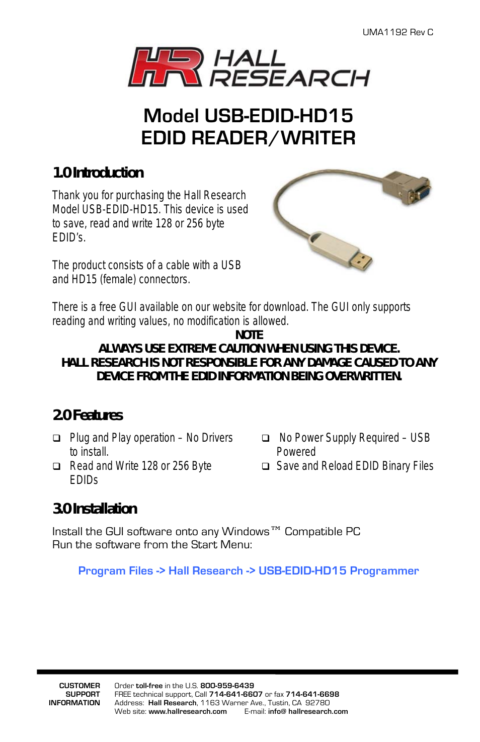 USB-EDID-HD15