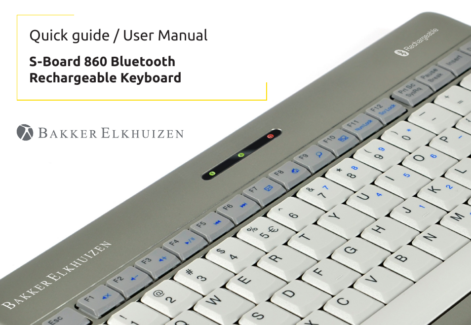 S-board 860 Bluetooth Re User manual