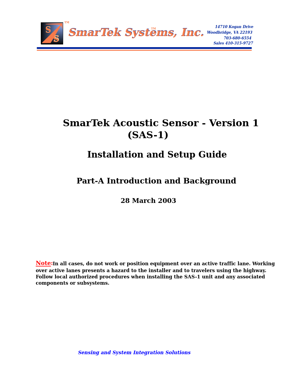 SAS-1 Intro and Background