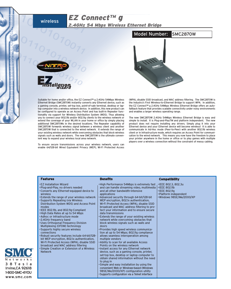 SMC EZ Connect g SMC2870W