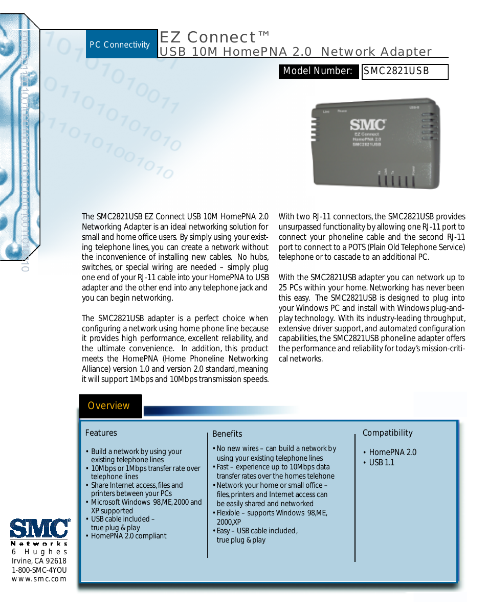 SMC EZ Connect SMC2821USB