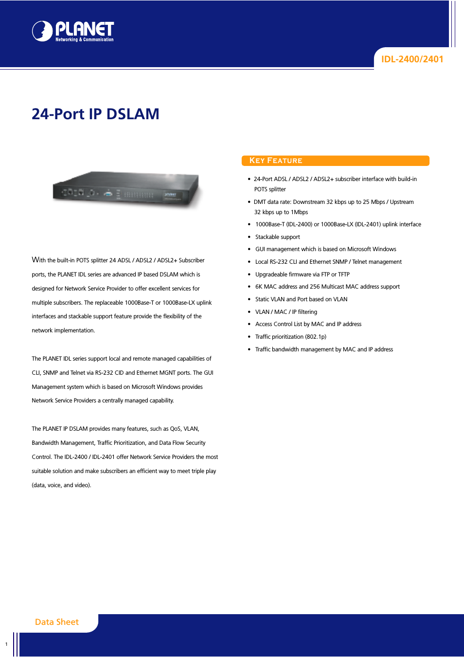 IP DSLAM IDL-2400