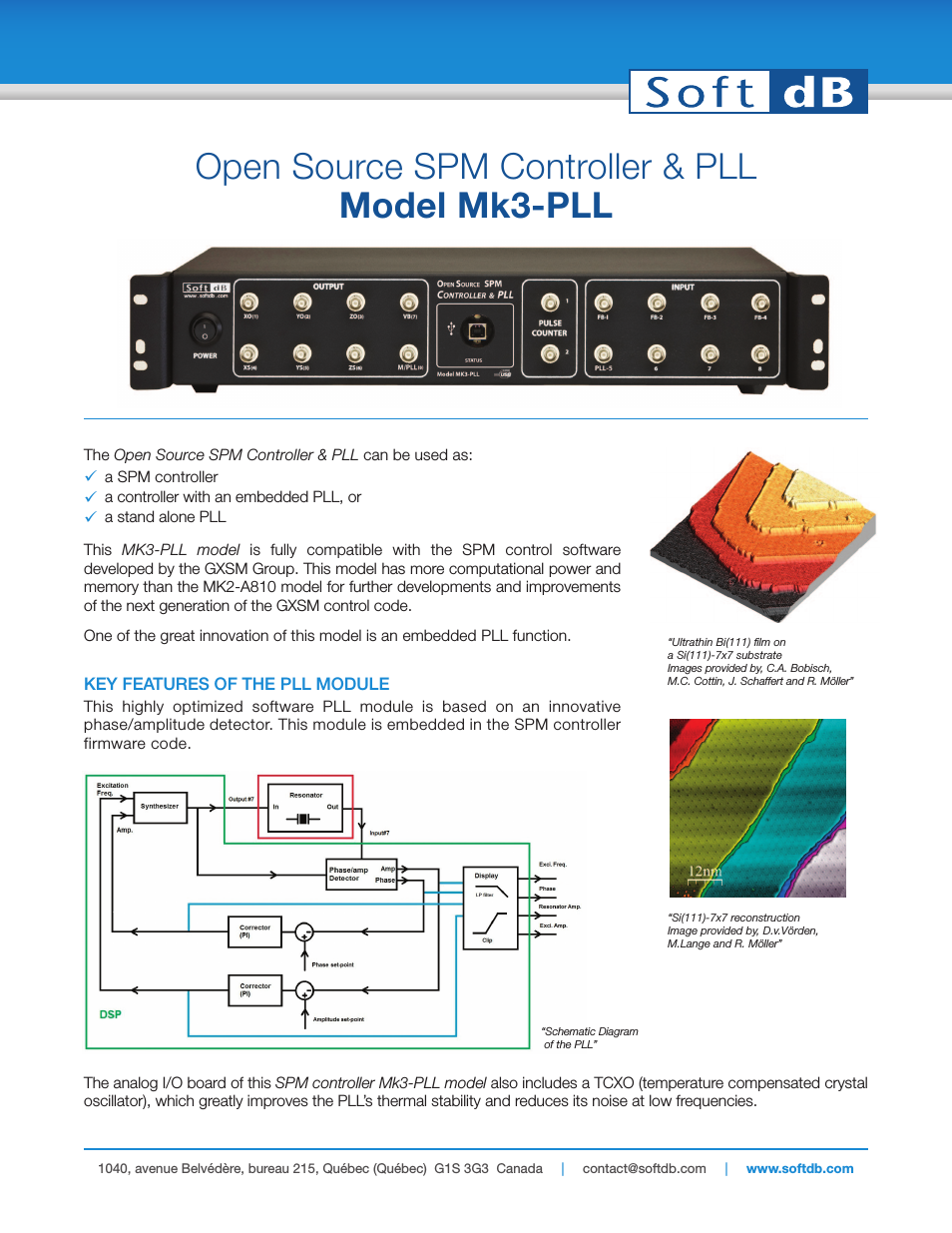 Mk3-PLL Open Source SPM Controller & PLL Spec sheet